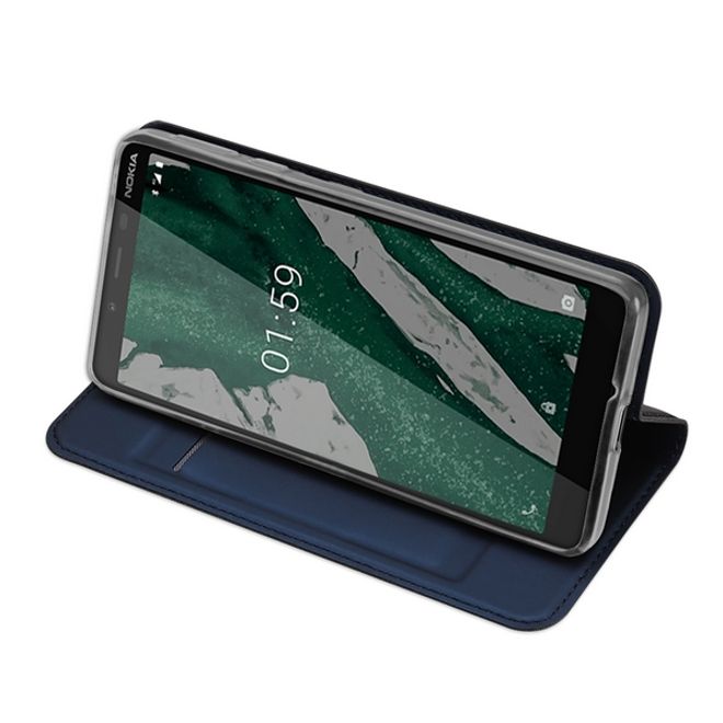 Dux Ducis - Nokia 1 Plus Hülle - Handy Bookcover - Skin Pro Series - blau