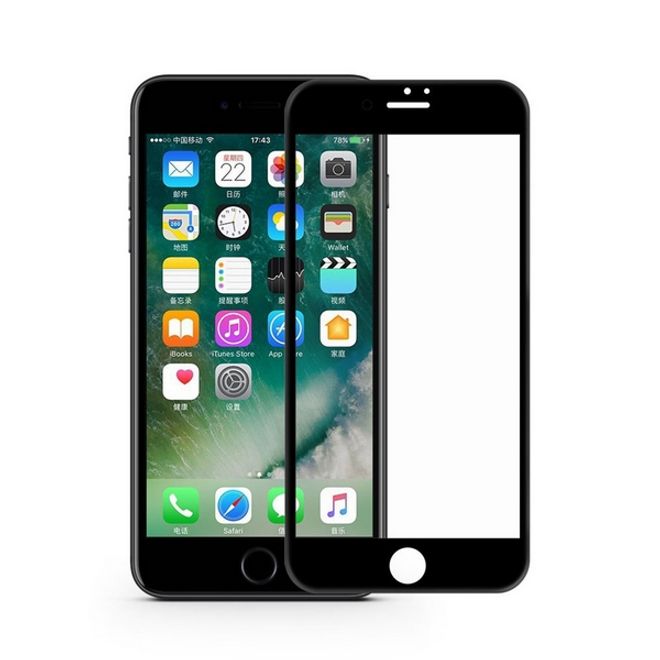 iPhone 8 / 7 / 6S / 6 Panzerglas 3D Full Screen - Full Glue Displayschutz (0.33 mm) - schwarz