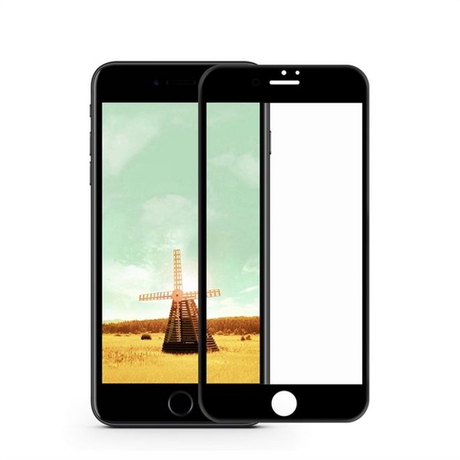 iPhone 8 Plus / 7 Plus Panzerglas 3D Full Screen - Full Glue Displayschutz (0.33 mm) - schwarz