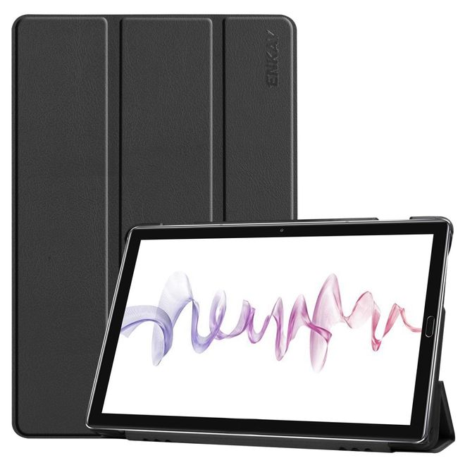 Enkay - Huawei MediaPad M6 10.8 Hülle - Smart Case - dreifach faltbar - schwarz