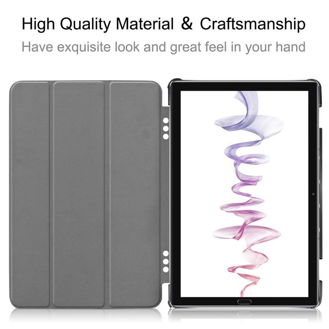 Enkay - Huawei MediaPad M6 10.8 Hülle - Smart Case - dreifach faltbar - dunkelblau