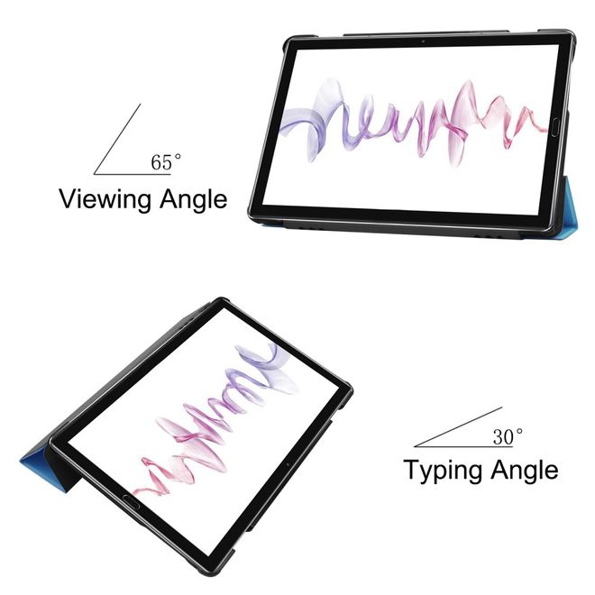 Enkay - Huawei MediaPad M6 10.8 Hülle - Smart Case - dreifach faltbar - hellblau