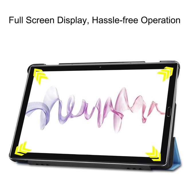 Enkay - Huawei MediaPad M6 10.8 Hülle - Smart Case - dreifach faltbar - hellblau
