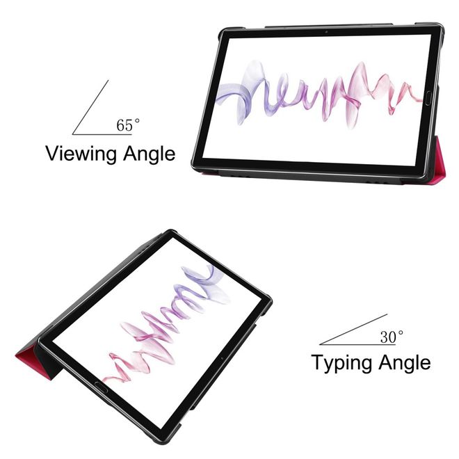 Enkay - Huawei MediaPad M6 10.8 Hülle - Smart Case - dreifach faltbar - rosa