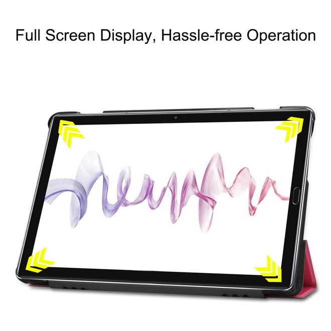 Enkay - Huawei MediaPad M6 10.8 Hülle - Smart Case - dreifach faltbar - rosa