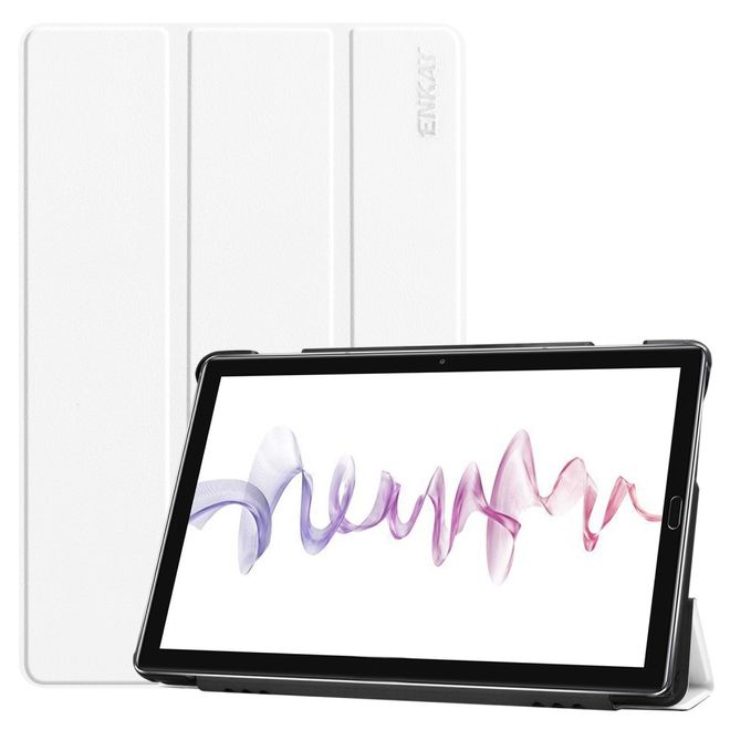 Enkay - Huawei MediaPad M6 10.8 Hülle - Smart Case - dreifach faltbar - weiss