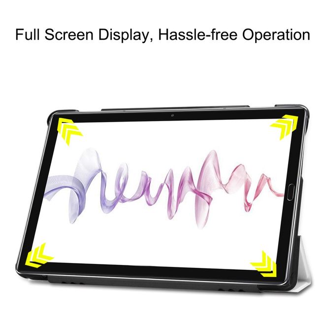 Enkay - Huawei MediaPad M6 10.8 Hülle - Smart Case - dreifach faltbar - weiss