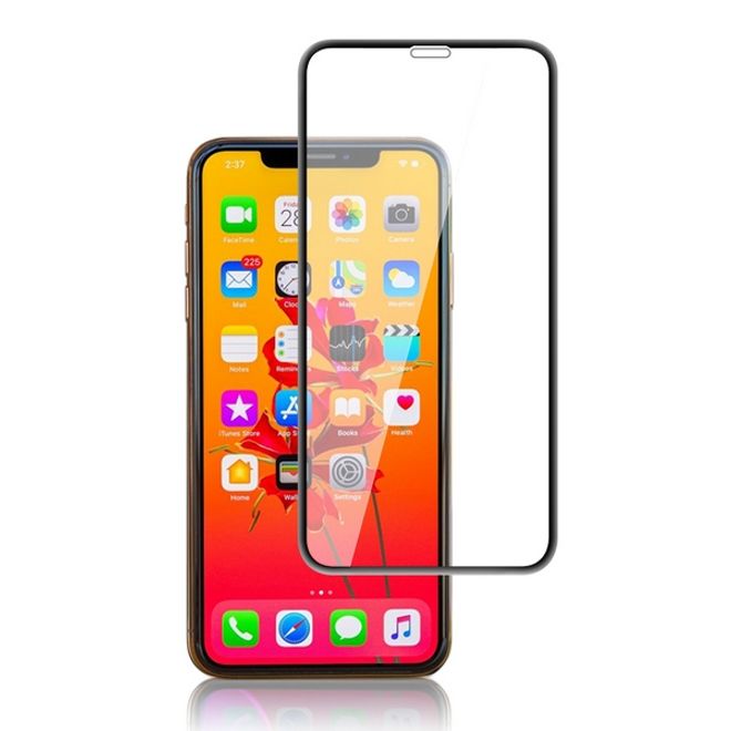 iPhone 11 Pro / XS / X Panzerglas 2.5D Full Cover - Full Glue Displayschutz (0.33 mm) - schwarz