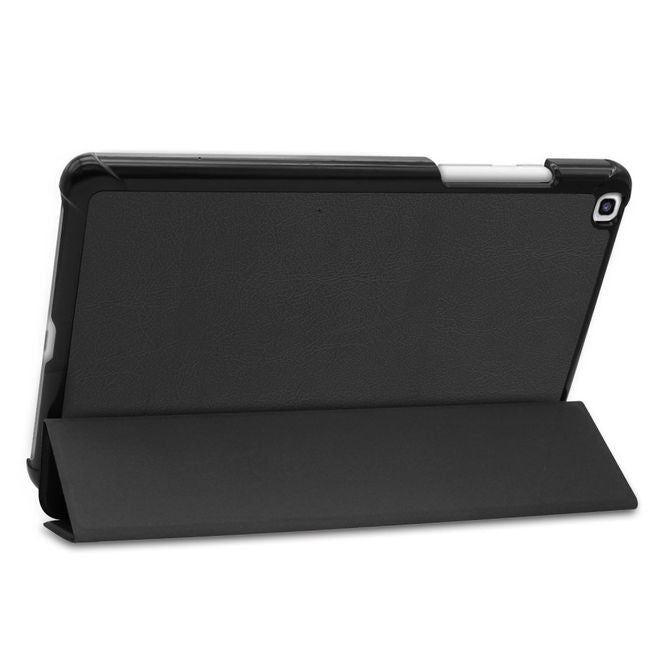 Samsung Galaxy Tab A 8.0 (2019) Hülle - Dreifach faltbares Leder Case - schwarz