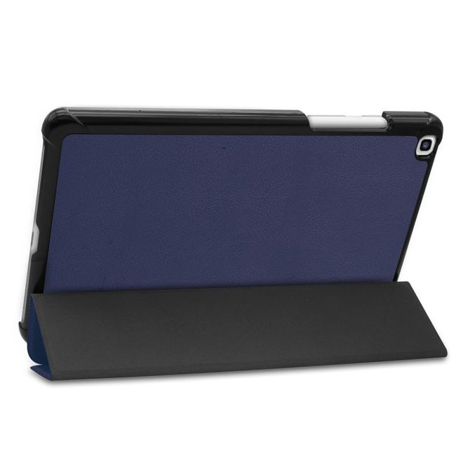 Samsung Galaxy Tab A 8.0 (2019) Hülle - Dreifach faltbares Leder Case - dunkelblau