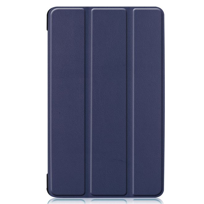 Samsung Galaxy Tab A 8.0 (2019) Hülle - Dreifach faltbares Leder Case - dunkelblau