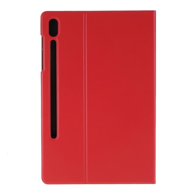 Samsung Galaxy Tab S6 Tablet Hülle - Leder Case - mit Standfunktion - rot