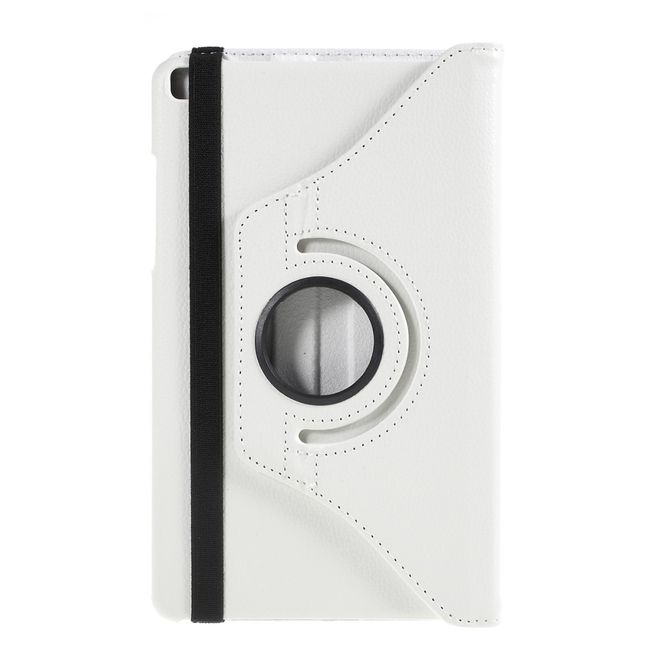 Samsung Galaxy Tab A 8.0 (2019) Hülle - 360° rotierbares Case aus Leder - weiss