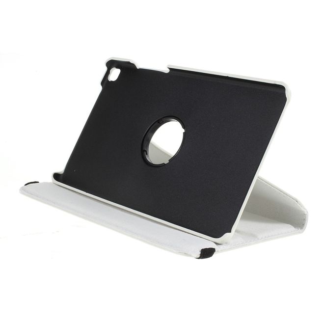 Samsung Galaxy Tab A 8.0 (2019) Hülle - 360° rotierbares Case aus Leder - weiss