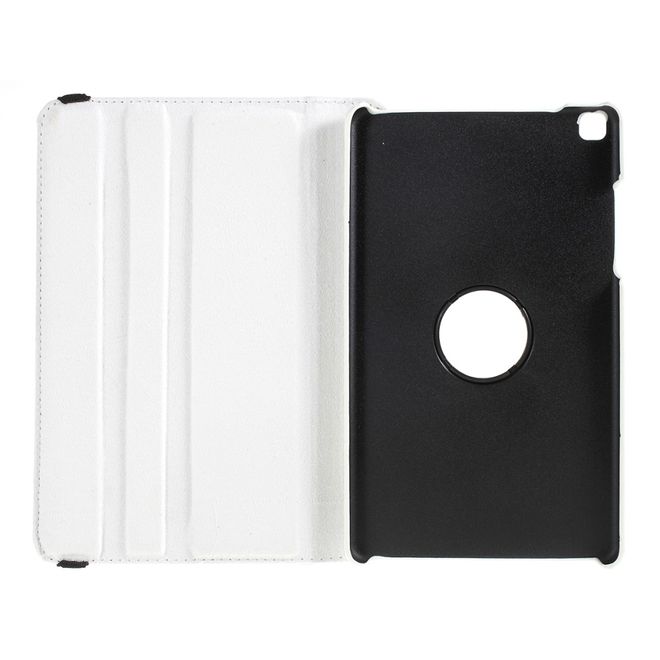 Samsung Galaxy Tab A 8.0 (2019) Hülle - 360° rotierbares Case aus Leder - weiss