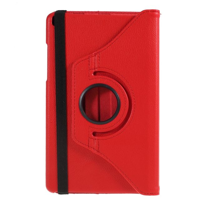 Samsung Galaxy Tab A 8.0 (2019) Hülle - 360° rotierbares Case aus Leder - rot