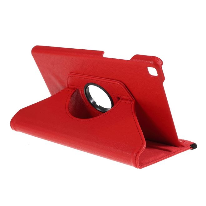 Samsung Galaxy Tab A 8.0 (2019) Hülle - 360° rotierbares Case aus Leder - rot