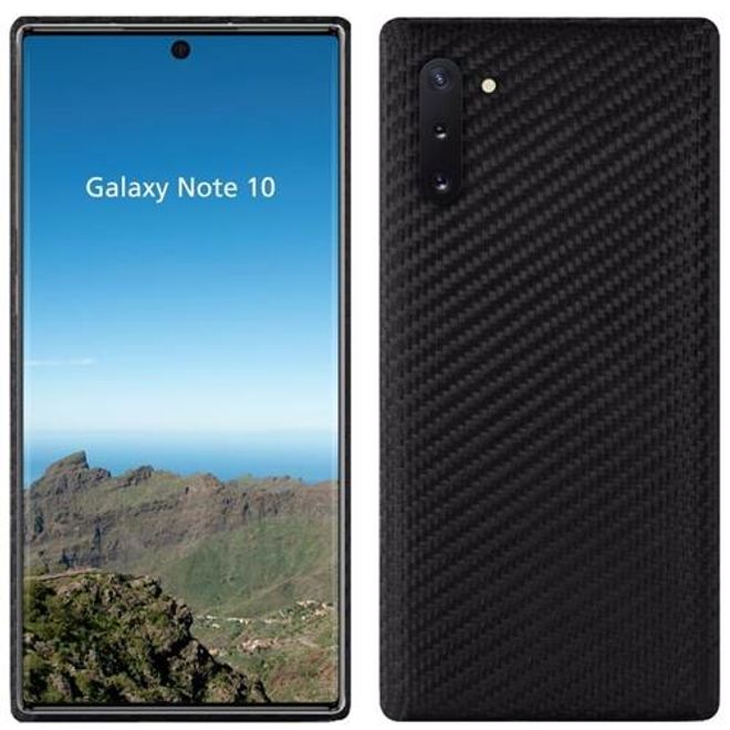 VIVERSIS - Samsung Galaxy Note 10 Handyhülle aus 100% Komposit Karbon - Made in Germany - schwarz