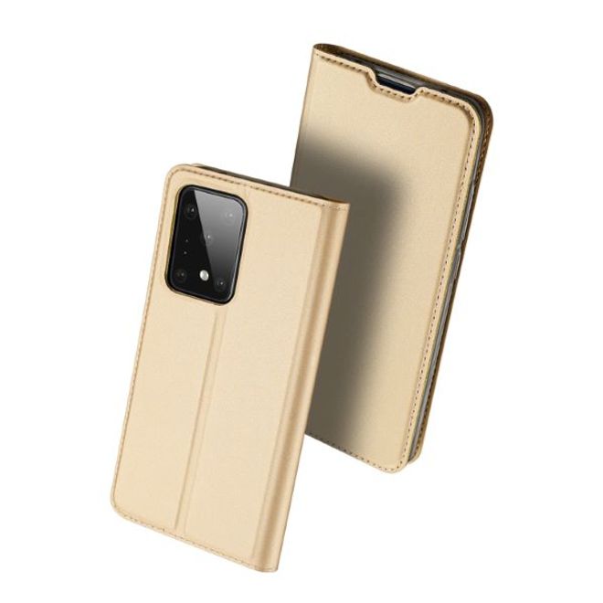 Dux Ducis - Samsung Galaxy S20 Ultra Hülle - Handy Bookcover - Skin Pro Series - gold