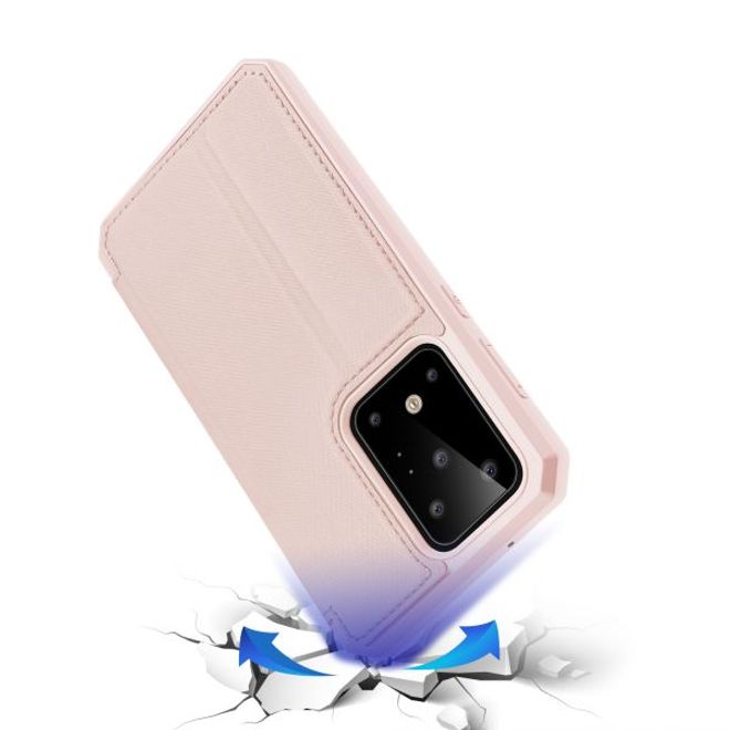 Dux Ducis - Samsung Galaxy S20 Ultra Hülle - Robustes Handy Bookcover - Skin X Series - pink