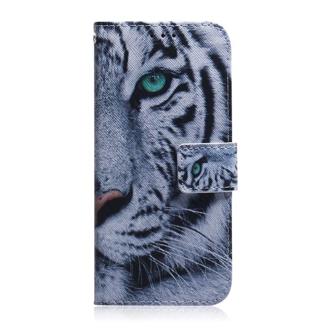 Sony Xperia 8 Handy Hülle - Leder Bookcover Image Series - Tiger