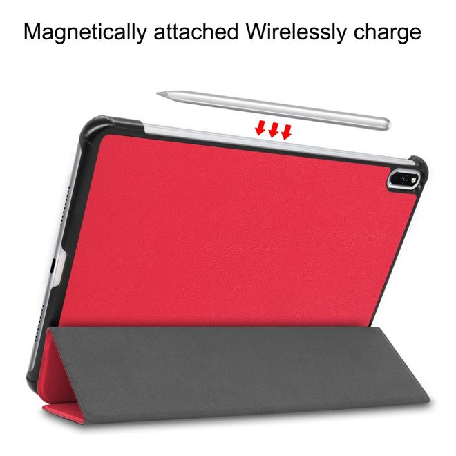 Enkay - Huawei MatePad Pro Hülle - Smart Case - dreifach faltbar - rot