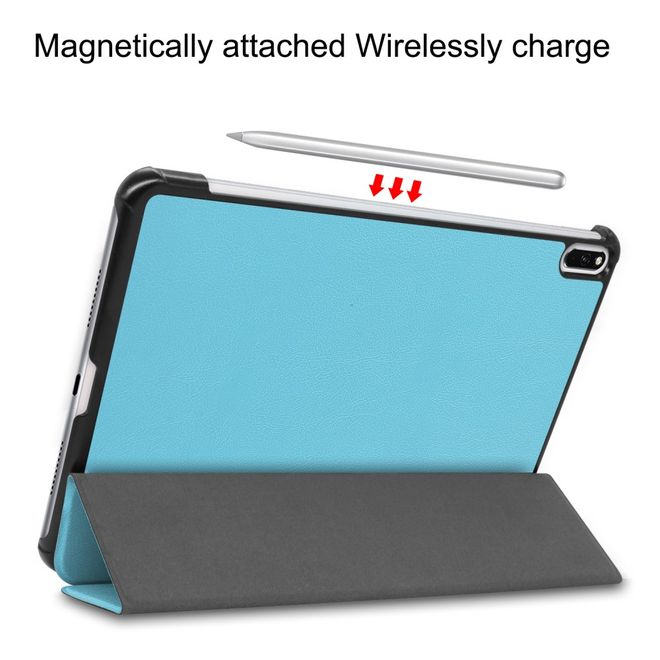 Enkay - Huawei MatePad Pro Hülle - Smart Case - dreifach faltbar - hellblau