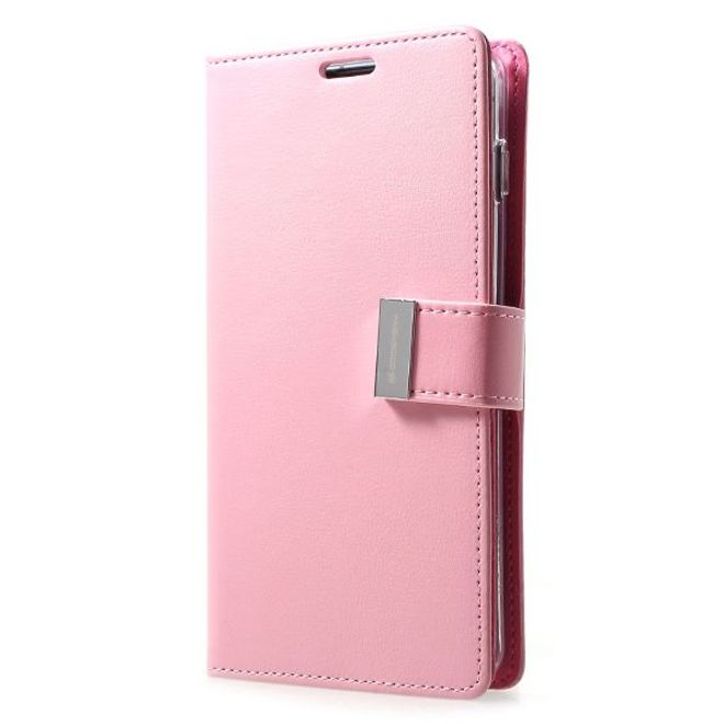 Goospery - Samsung Galaxy S20+ Hülle - Leder Bookcover - Rich Diary Series - rosa/pink