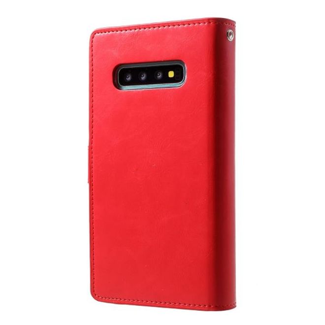Goospery - Samsung Galaxy S20+ Hülle - Leder Bookcover - Mansoor Diary Series - rot