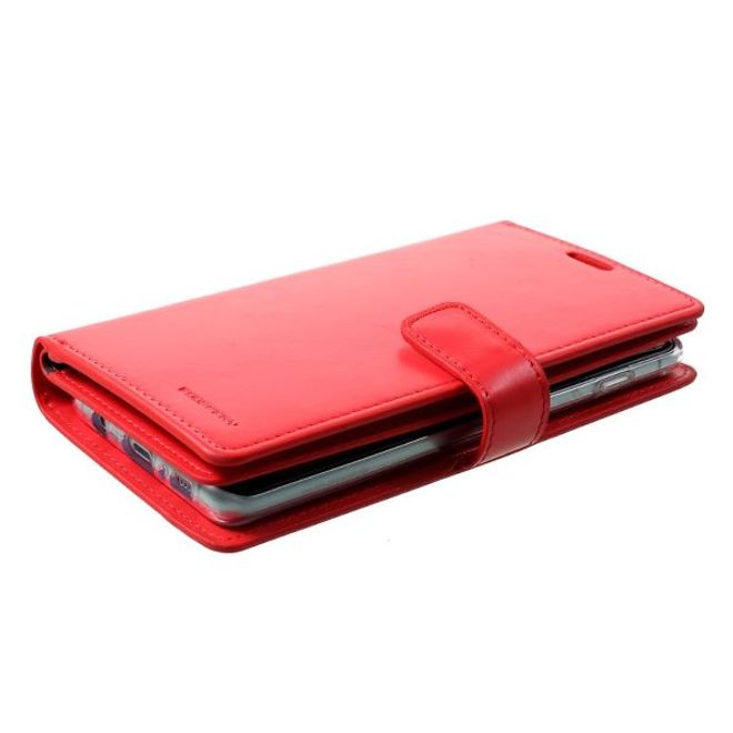 Goospery - Samsung Galaxy S20+ Hülle - Leder Bookcover - Mansoor Diary Series - rot