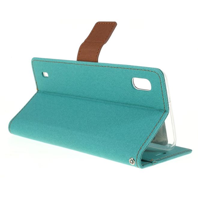 Roar Korea - Samsung Galaxy A10 Handy Hülle - Case aus Leder/Stoff - mit Köpermuster - grün