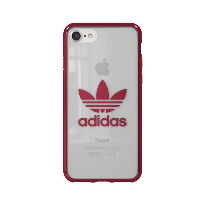 Adidas - iPhone SE (2022) / SE (2020) / 8 / 7 Hülle - Softcase aus TPU - Entry Series - rot