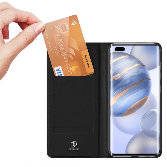 Dux Ducis - Huawei Honor 30 Pro / Honor 30 Pro Plus Hülle - Handy Bookcover - Skin Pro Series - schwarz