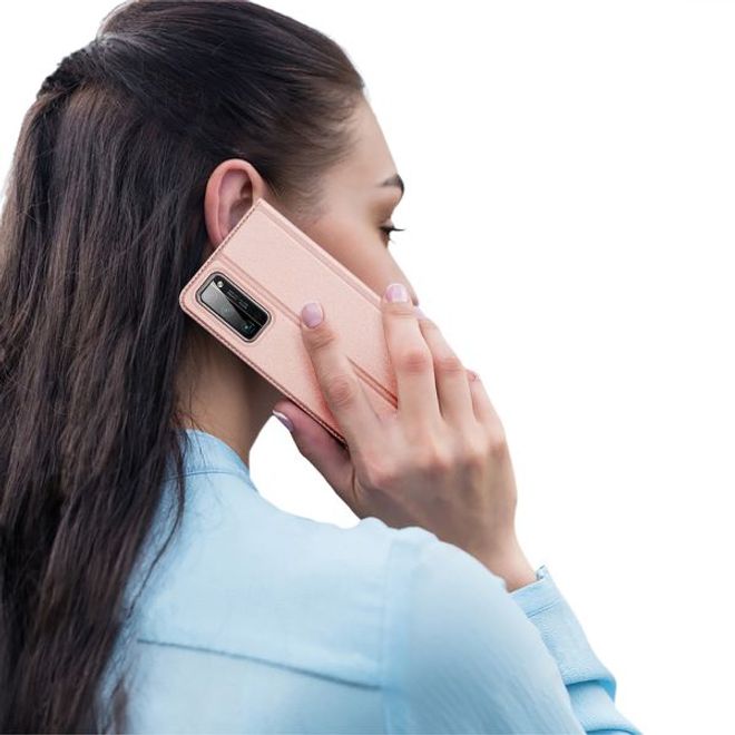 Dux Ducis - Huawei Honor 30 Pro / Honor 30 Pro Plus Hülle - Handy Bookcover - Skin Pro Series - rosegold