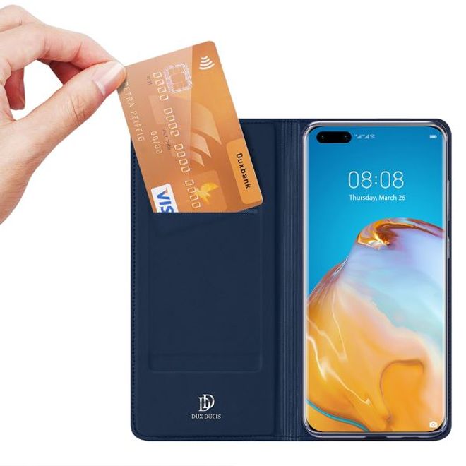 Dux Ducis - Huawei P40 Hülle - Handy Bookcover - Skin Pro Series - blau