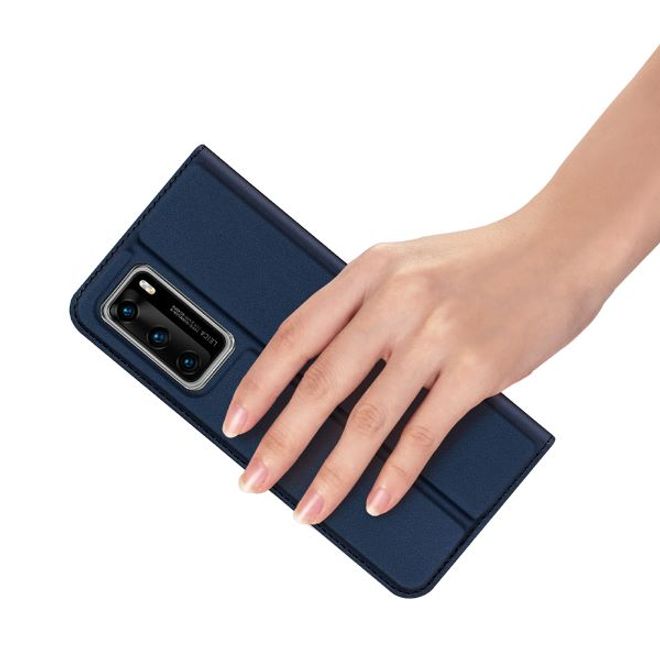 Dux Ducis - Huawei P40 Hülle - Handy Bookcover - Skin Pro Series - blau
