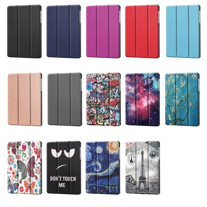 Samsung Galaxy Tab A 8.4 (2020) Hülle - Dreifach faltbares Leder Case - schwarz