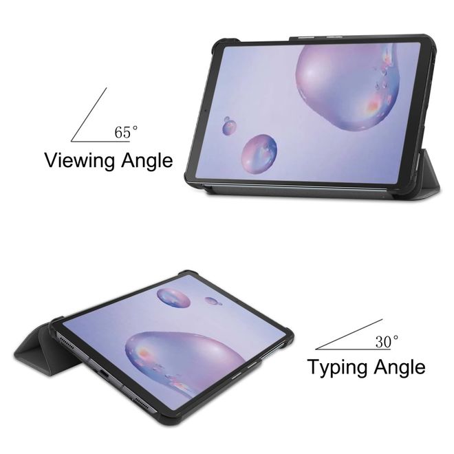 Samsung Galaxy Tab A 8.4 (2020) Hülle - Dreifach faltbares Leder Case - grau