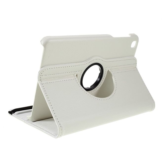 Samsung Galaxy Tab A 8.4 (2020) Hülle - 360° rotierbares Case aus Leder - weiss