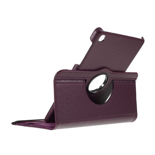 Samsung Galaxy Tab A 8.4 (2020) Hülle - 360° rotierbares Case aus Leder - purpur