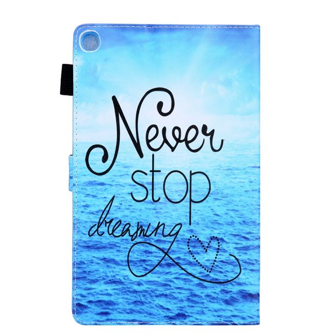Samsung Galaxy Tab A 8.4 (2020) Hülle - Smart Kunstleder Case - mit Standfunktion - Never stop Dreaming