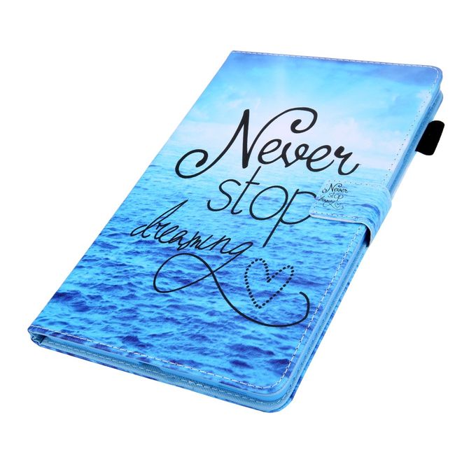 Samsung Galaxy Tab A 8.4 (2020) Hülle - Smart Kunstleder Case - mit Standfunktion - Never stop Dreaming