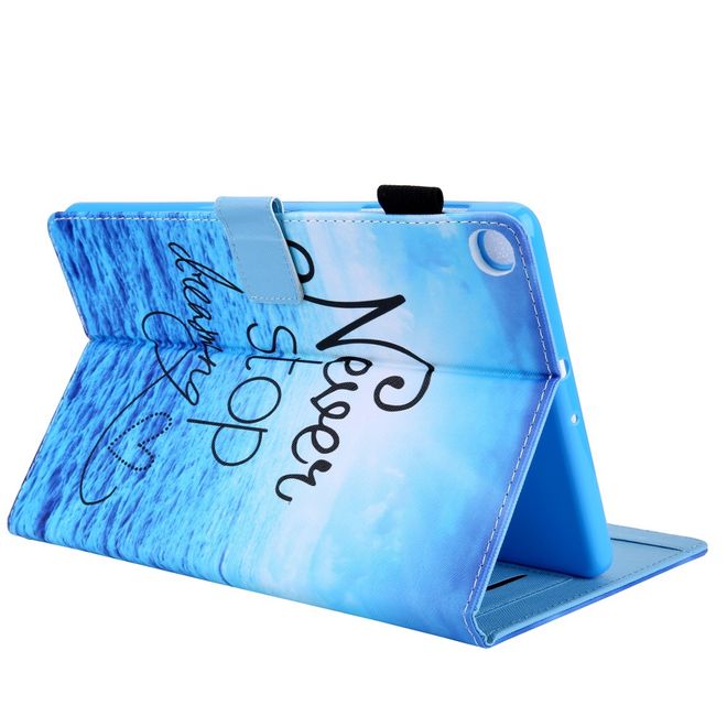 Samsung Galaxy Tab A 8.4 (2020) Hülle - Smart Kunstleder Case - mit Standfunktion - Never stop Dreaming