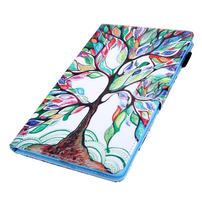 Samsung Galaxy Tab A 8.4 (2020) Hülle - Smart Kunstleder Case - mit Standfunktion - farbiger Baum