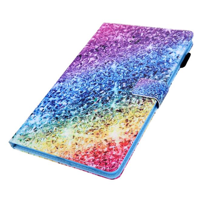 Samsung Galaxy Tab A 8.4 (2020) Hülle - Smart Kunstleder Case - mit Standfunktion - farbiger Glitter