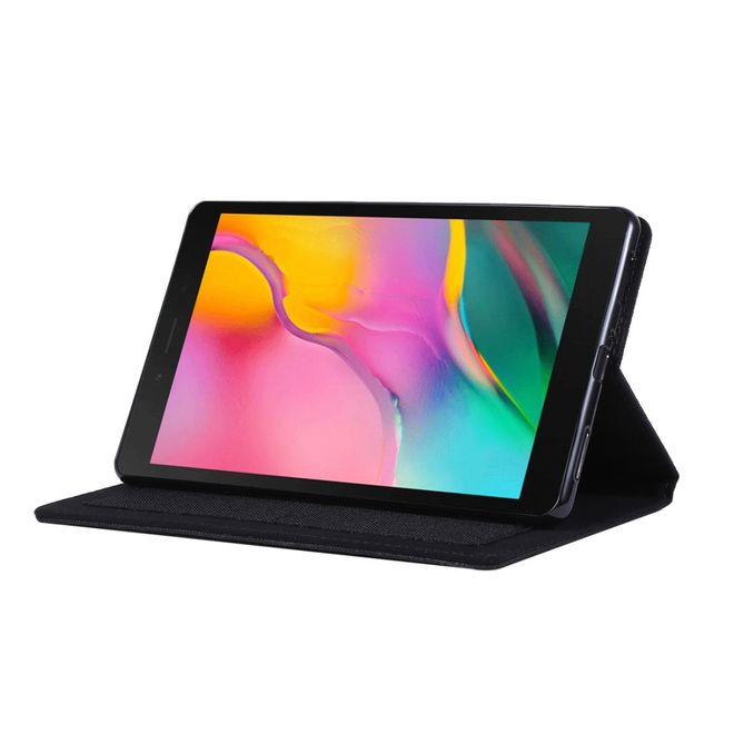 Samsung Galaxy Tab A 8.0 (2019) Hülle - Case aus Stoff/Kunstleder - mit Standfunktion - schwarz