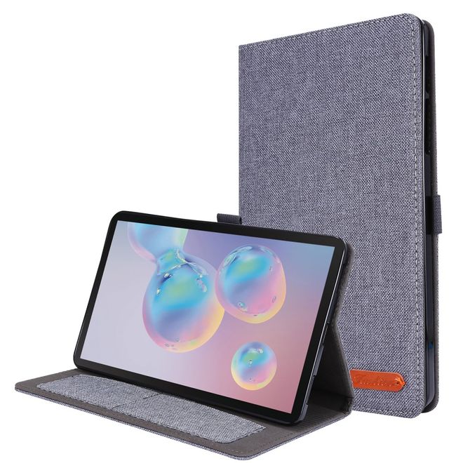 Samsung Galaxy Tab A 8.4 (2020) Hülle - Case aus Stoff/Kunstleder - mit Standfunktion - grau