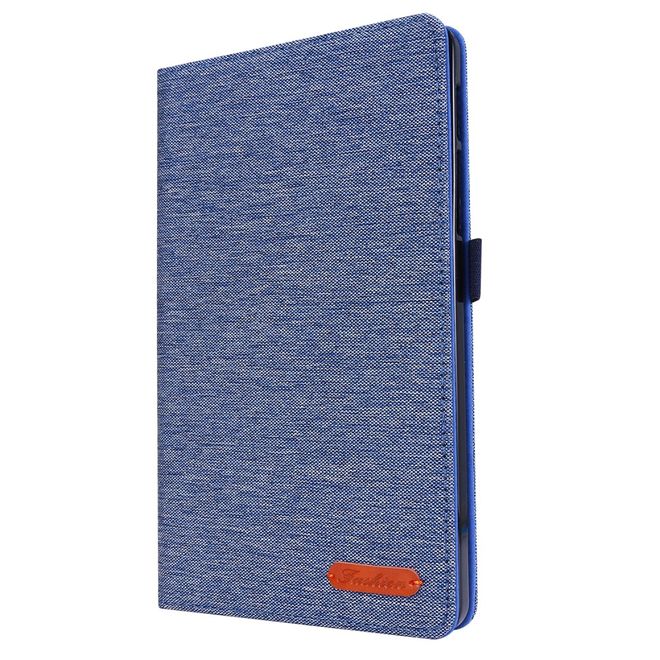 Samsung Galaxy Tab A 8.4 (2020) Hülle - Case aus Stoff/Kunstleder - mit Standfunktion - blau