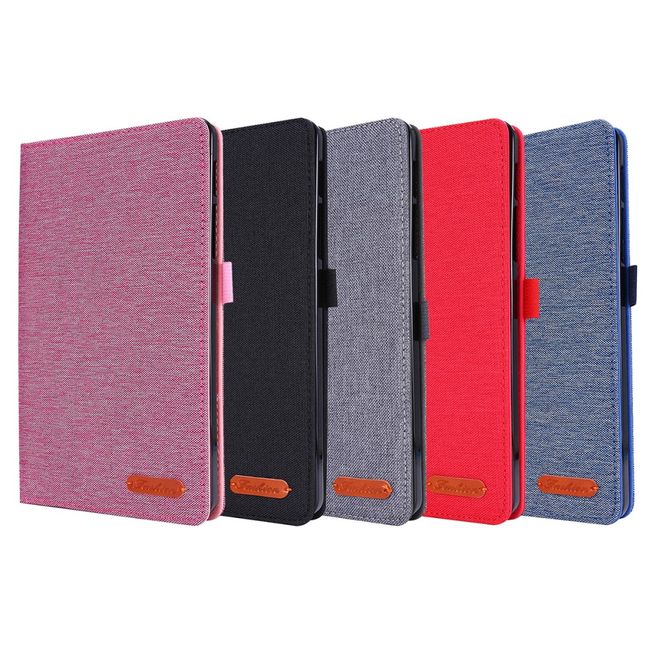 Samsung Galaxy Tab A 8.4 (2020) Hülle - Case aus Stoff/Kunstleder - mit Standfunktion - blau