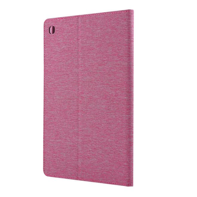 Samsung Galaxy Tab S5e Hülle - Case aus Stoff/Kunstleder - mit Standfunktion - pink